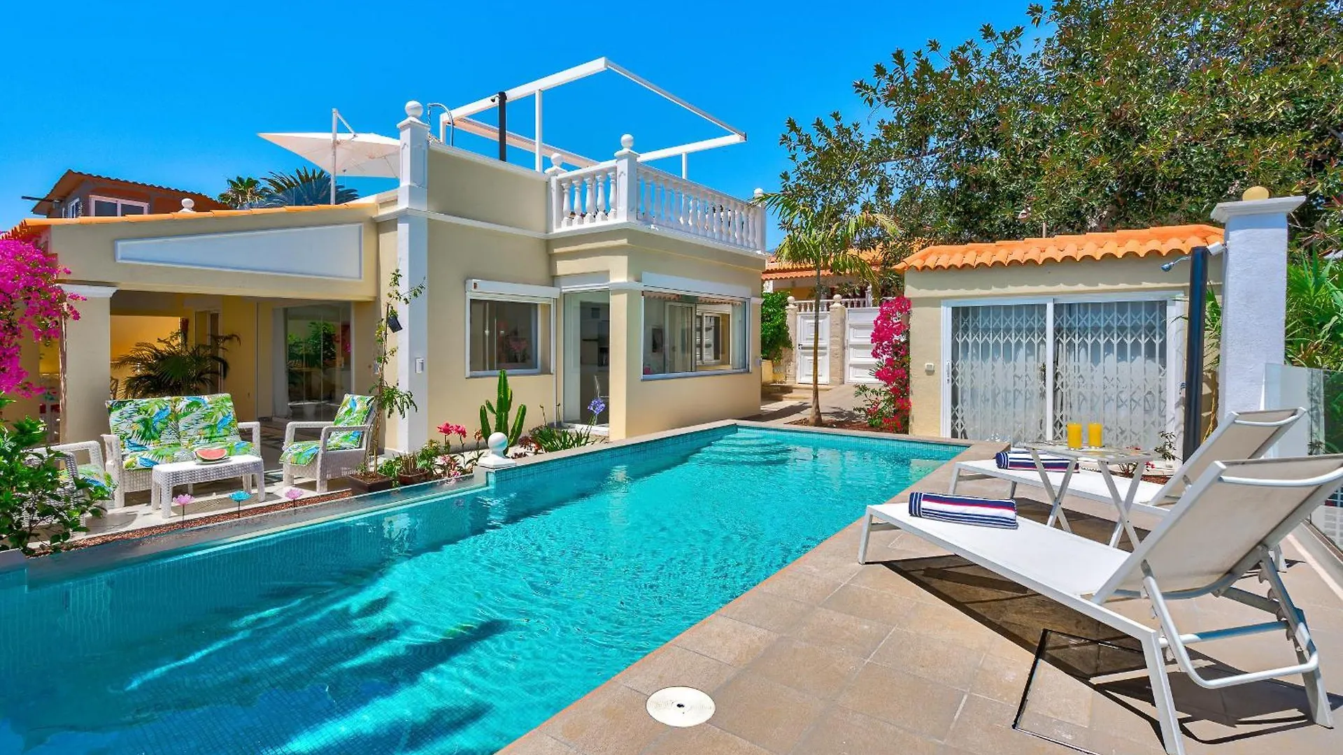 Villa Bouganvilla Am Meer Mit Pool Callao Salvaje Spagna
